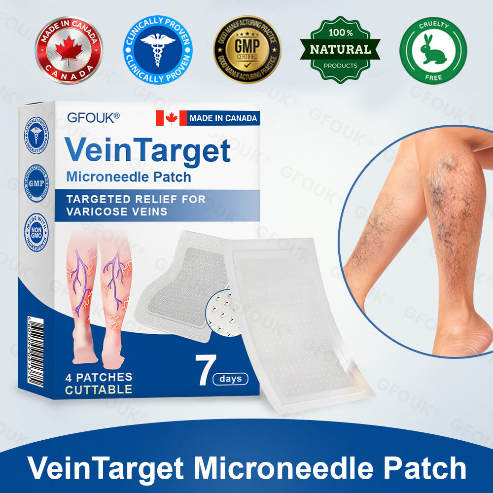 🇨🇦👨‍⚕️🦵✅GFOUK® VeinTarget Microneedle Patch⚡Instant Relief, Long-Term Results