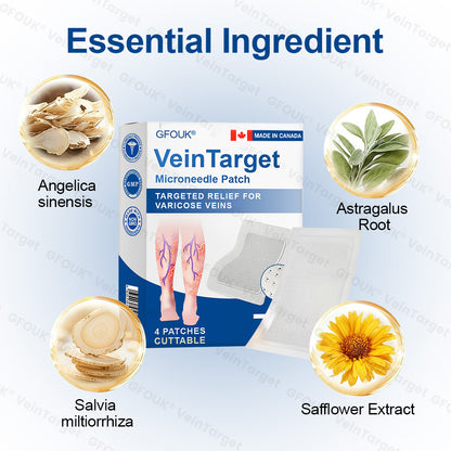 🇨🇦👨‍⚕️🦵✅GFOUK® VeinTarget Microneedle Patch⚡Instant Relief, Long-Term Results