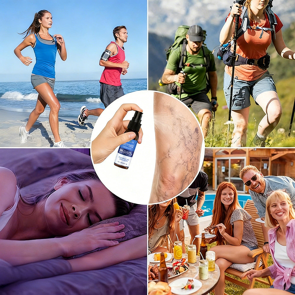 🇨🇦✨✨GFOUK® VascuCare Vein Healing Spray(Designed for Varicose veins, Spider veins, Deep vein Thrombosis, Chronic venous insufficiency, Venous ulcers, Thrombophlebitis and other venous issues)